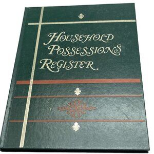 Household possessions register book Robert Patterson hardcover copyright READ